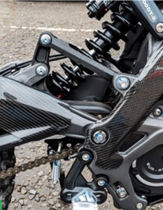 Protector de Carbono para el cuadro | Sur Ron Garage 2